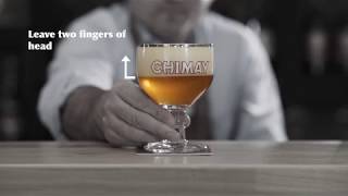 How to serve Chimay draught beer properly [upl. by Assilla]