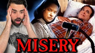 MISERY 1990 MOVIE REACTION FIRST TIME WATCHING KATHY BATES IS AMAZING [upl. by Amerigo]