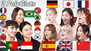 3 Polyglots Suprising People By Speaking Their Languages Guess My Nationality Prank [upl. by Lydie]