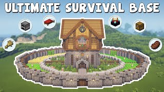 Minecraft  Ultimate Survival Base Tutorial How to Build [upl. by Alrats321]