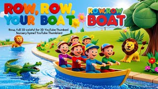 quotRow Row Row Your Boat Like Never Before 🎶 Fun Nursery Rhymes amp Adventures for Kidsquot [upl. by Coheman167]