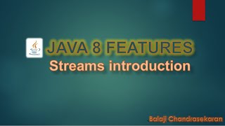 Java Streams API Introduction [upl. by Hatnamas]