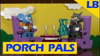 LEGO SIMPSONS  ITCHY amp SCRATCHY  PORCH PALS  STOP MOTION ANIMATION [upl. by Auqinu]