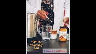 Home remedy for sore throatTurmeric amp salt water gargle [upl. by Suiravaj]