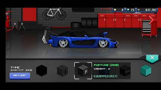 building RX7 top speed 450 RACE TIME 61 PIXEL CAR RACER [upl. by Dang509]