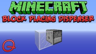 Minecraft Block Placing Dispenser Quick Tutorial [upl. by Eesdnyl]