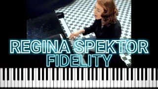 Regina Spektor  Fidelity Piano Tutorial [upl. by Raquela]