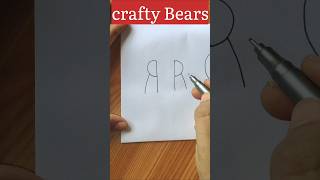 Easy drawing with letter R simple drawing ideas for beginners drawing art easydrawing shorts [upl. by Drarrej419]