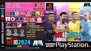 WINNING ELEVEN 2024 PS1 MOD  BYRF93PATCH  EPSXE [upl. by Reiner]