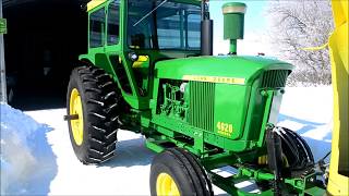 John Deere 4020 and snowblower [upl. by Liba]