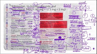 Telma AM H 40 Tablet  Telmisartan Amlodipine  Hydrochlorothiazide  03 तरीके से BP को कंट्रोल करे [upl. by Ahsitneuq]