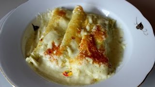 CANELONES RELLENOS POLLO CON ESPINACAS 3 PIMIENTAS  RECETALACACEROLADESILVANA  COLABORATIVO [upl. by Ecnarwal804]