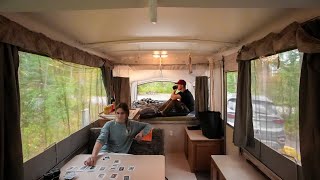 Using Our PopUp Camper For The First Time [upl. by Anisamoht]