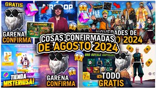 🔥7 COSAS y EVENTOS CONFIRMADOS que LLEGAN en AGOSTO 2024 a FREE FIRE 🤯 Agenda Semanal de free fire [upl. by Ehcropal]