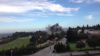 Cal State East Bay Warren Hall Building Implosion [upl. by Missi233]