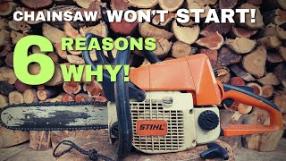 Chainsaw Doesnt Start 6 Reasons Why amp How To Fix [upl. by Auhoj]