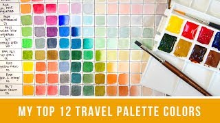 Top 12 Perfect Travel Palette Colors  Top 12 Color Recommendations for a Limited Palette [upl. by Dre]