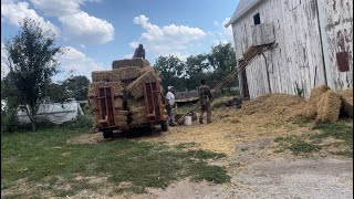 Picking up Straw Bales [upl. by Yerfoeg]