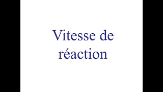 Chimie pour les amis de secondaire 5  vitesse de reaction [upl. by Astera]