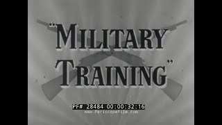 “MILITARY TRAINING” WWII US ARMY METHODS OF INSTRUCTION OFFICER TRAINING OF INDUCTEES FILM 28484 [upl. by Ardnoek966]