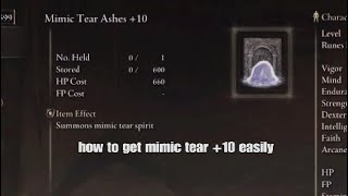 Elden ring how to get mimic tear 10 easily [upl. by Id]