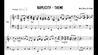 BOPLICITY for Piano  THEME [upl. by Abner]