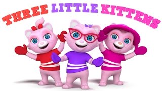 Three Little Kittens Who Lost Their Mittens and Many More Nursery Rhymes  WooHoo Rhymes [upl. by Aicercul]