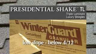 CertainTeed Shingle Applicators Manual Video 14  Presidential Shake shingles [upl. by Hgielar]