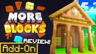 The MORE BLOCKS ADDON Brings 200 New Building Blocks to Minecraft Bedrock Edition [upl. by Pearse]