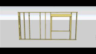 Wall Frame Components and Construction Sequence [upl. by Haskell]