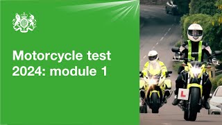 Motorcycle test 2024  module 1 official DVSA guide [upl. by Conyers]