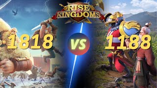 RoK Rise of Kingdom 1818 POV amp 1846 vs 1188 amp 2139  Pass 7 3 riseofkingdoms kvk C12278 [upl. by Selby]