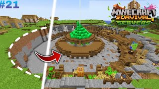 I Built Best Villager Trading Hall For MINECRAFT Pocket Edition 121 Survival Series In Hindi [upl. by Vasos]