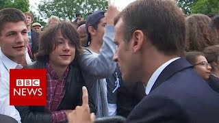 Macron tells teen to call him Mr President  BBC News [upl. by Aelc]