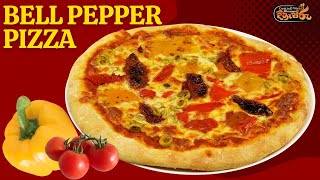 DELICIOUS Homemade Bell Pepper Pizza Recipe [upl. by Ahserak]