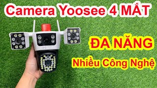 Camera Yoosee 4 Mắt 3 Màn Hình DỜI  Camera Yoosee MẪU MỚI XOAY 360 ĐỘ Toàn Cảnh Đàm Thoại 2 Chiều [upl. by Getraer]