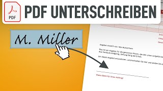 ✍🏻 PDF einfach digital unterschreiben ohne drucken [upl. by Zoller982]