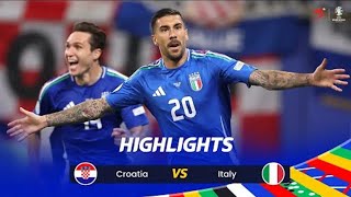 Croatia vs Italy Highlights  UEFA EURO 2024   4K60 [upl. by Anigue]