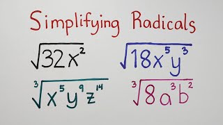 Simplifying Radicals  Grade 9 Math [upl. by Nnyleuqaj]