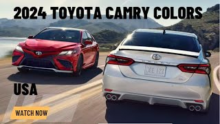 2024 TOYOTA CAMRY COLORS [upl. by Damour767]