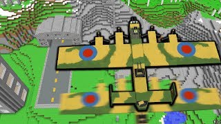 BOMBING My ENEMIES BASE  Minecraft WAR 18 [upl. by Corso]