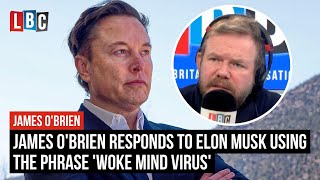 James OBrien responds to Elon Musk using the phrase woke mind virus [upl. by Cho]