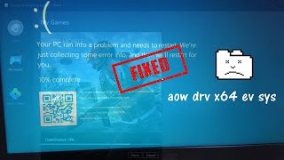 aowdrvx64ev sys blue screen how to fix Decide Решено [upl. by Seiuqram]