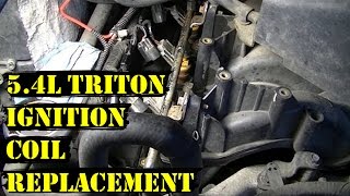 How to Change Ignition Coils on 54L Triton Ford Engine [upl. by Garratt]