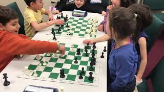 Children Bughouse Chess 3  Bergenfield Chess Club [upl. by Ahsinrad]