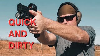 How to Zero a Pistol Red Dot 25 yard zero [upl. by Garratt]