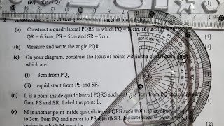 Construction and Loci🏗✏️📏📐  Mathematics 2023 Paper 2 exam [upl. by Hodgkinson]