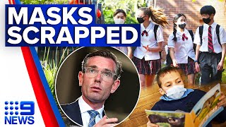 Mask rules to be scrapped in NSW schools  Coronavirus  9 News Australia [upl. by Agueda]