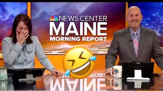 Top 5 News Anchors Cant stop Laughing 2023 Funny News Bloopers [upl. by Saire]