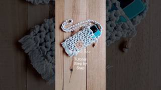 MACRAMÉ PHONE BAG TUTO STEP BY STEP [upl. by Thadeus]